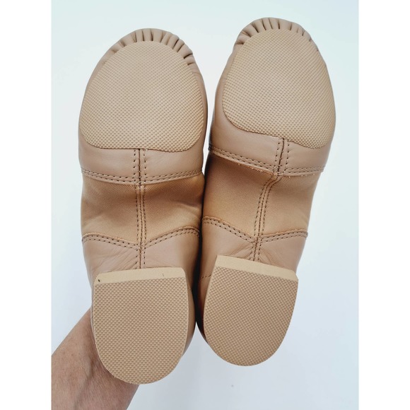 Capezio Tan E-Series Dance Hip Hop Jazz Slip On Splt Sole  Child 8M - Picture 4 of 8